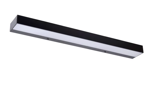Lucide ALEXA - Applique murale Salle de bains - LED - 1x8W 3000K - IP44 - Noir - éteint